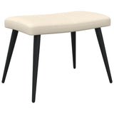 NNEVL Relaxing Chair with a Stool Cream Fabric