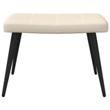NNEVL Relaxing Chair with a Stool Cream Fabric