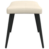 NNEVL Relaxing Chair with a Stool Cream Fabric