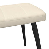 NNEVL Relaxing Chair with a Stool Cream Fabric