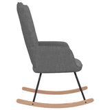 NNEVL Rocking Chair Dark Grey Fabric