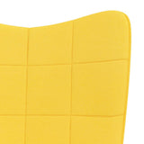NNEVL Rocking Chair Mustard Yellow Fabric