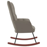 NNEVL Rocking Chair Light Grey Velvet
