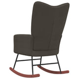 NNEVL Rocking Chair Dark Grey Velvet