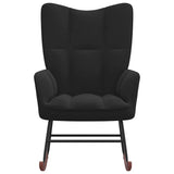 NNEVL Rocking Chair Black Velvet
