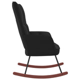 NNEVL Rocking Chair Black Velvet