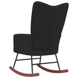 NNEVL Rocking Chair Black Velvet