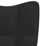 NNEVL Rocking Chair Black Velvet