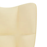 NNEVL Rocking Chair with a Stool Cream White Velvet