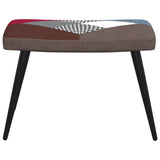 NNEVL Relaxing Chair with a Stool Patchwork Fabric