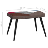 NNEVL Relaxing Chair with a Stool Patchwork Fabric