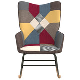 NNEVL Rocking Chair Patchwork Fabric