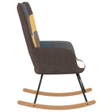 NNEVL Rocking Chair Patchwork Fabric