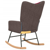 NNEVL Rocking Chair Patchwork Fabric
