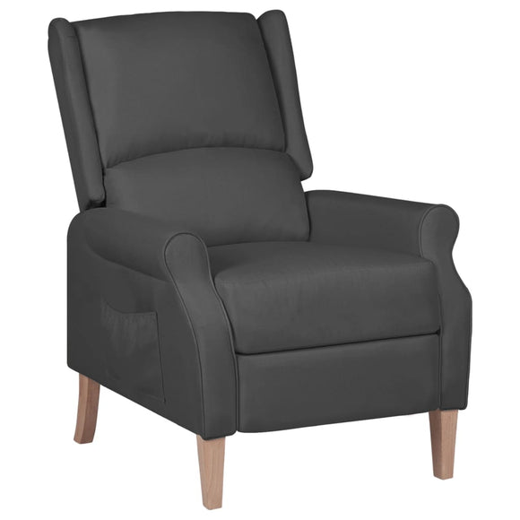 NNEVL Reclining Chair Dark Grey Fabric