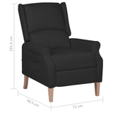 NNEVL Reclining Chair Black Fabric