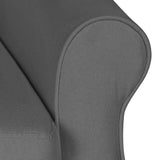 NNEVL Massage Reclining Chair Light Grey Fabric