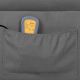 NNEVL Massage Reclining Chair Light Grey Fabric