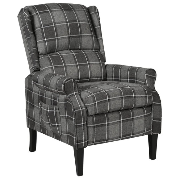 NNEVL Reclining Chair Grey Fabric