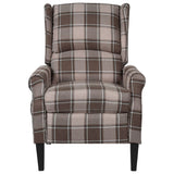 NNEVL Massage Reclining Chair Beige Fabric