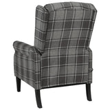 NNEVL Massage Reclining Chair Grey Fabric