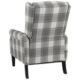 NNEVL Massage Reclining Chair White Grey Fabric