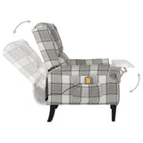 NNEVL Massage Reclining Chair Grey Fabric