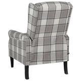 NNEVL Massage Reclining Chair Grey Fabric