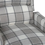 NNEVL Massage Reclining Chair Grey Fabric
