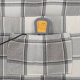NNEVL Massage Reclining Chair Grey Fabric
