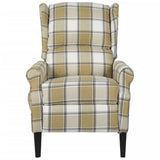 NNEVL Massage Reclining Chair Green Fabric