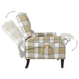 NNEVL Massage Reclining Chair Green Fabric