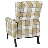 NNEVL Massage Reclining Chair Green Fabric