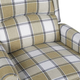 NNEVL Massage Reclining Chair Green Fabric