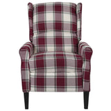 NNEVL Massage Reclining Chair Red Fabric
