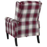 NNEVL Massage Reclining Chair Red Fabric