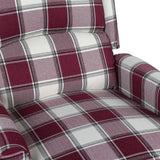 NNEVL Massage Reclining Chair Red Fabric