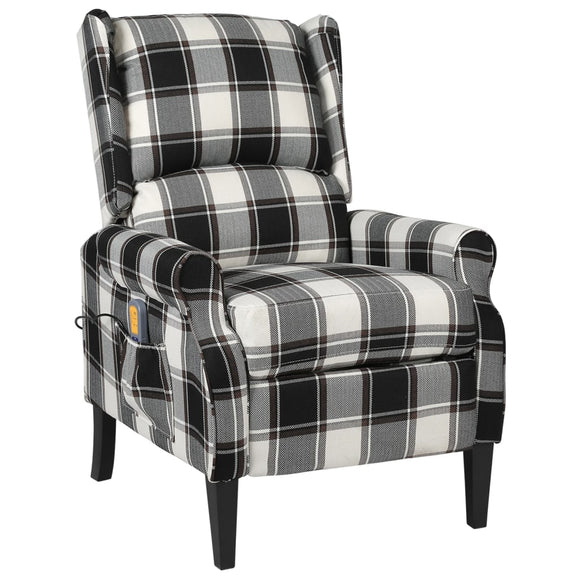 NNEVL Massage Reclining Chair Multicolour Fabric