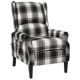 NNEVL Massage Reclining Chair Multicolour Fabric