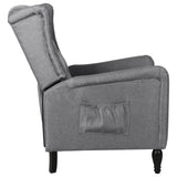 NNEVL Reclining Chair Light Grey Fabric