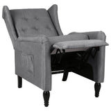 NNEVL Reclining Chair Light Grey Fabric