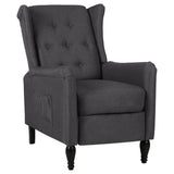 NNEVL Reclining Chair Dark Grey Fabric