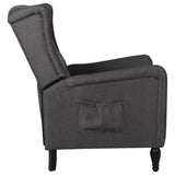 NNEVL Reclining Chair Dark Grey Fabric