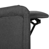 NNEVL Reclining Chair Dark Grey Fabric