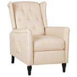 NNEVL Reclining Chair Cream Fabric