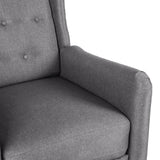 NNEVL Massage Reclining Chair Light Grey Fabric