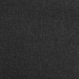 NNEVL Armchair with Solid Rubber Wood Feet Black Fabric