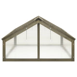 NNEVL Greenhouse Grey 114x80x50 cm Firwood