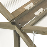 NNEVL Greenhouse Grey 114x80x50 cm Firwood