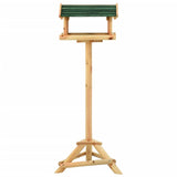 NNEVL Bird Feeder with Stand 37x28x100 cm Solid Fir Wood